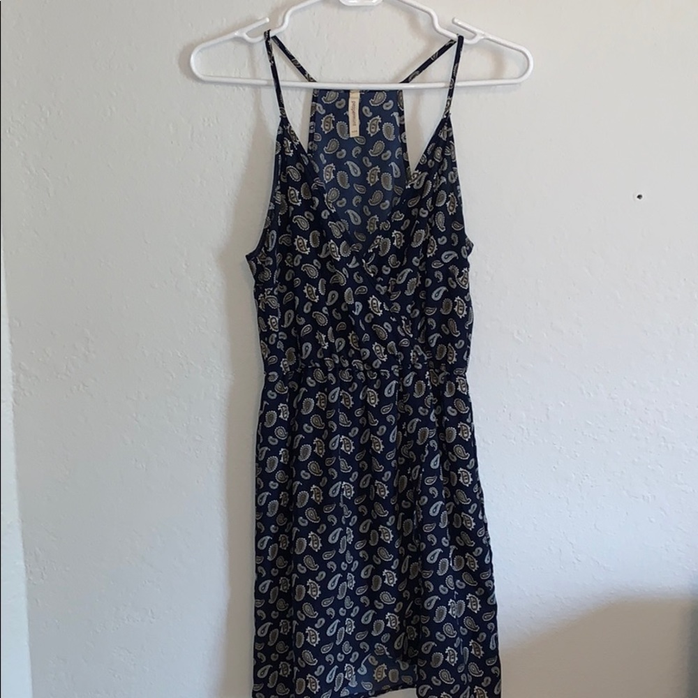 TOBI navy paisley sun dress